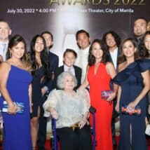 Tessie Agana and Family on the Red Carpet at FAMAS 2022 in the Philippines