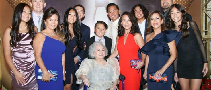 Tessie Agana and Family on the Red Carpet at FAMAS 2022 in the Philippines
